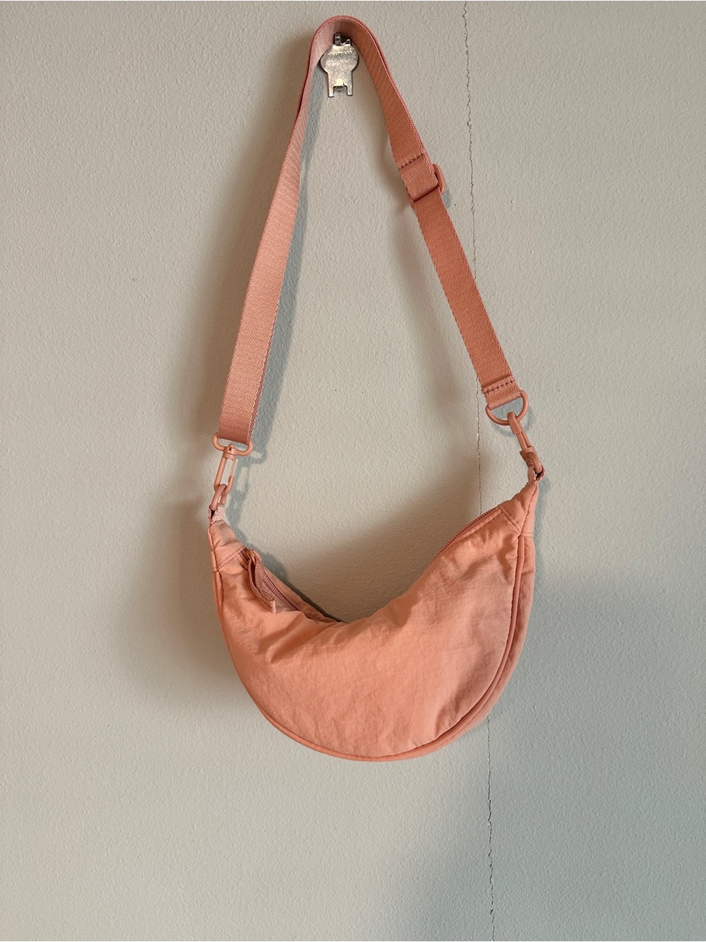 Uniqlo Pink Mini Crescent Crossbody Bag